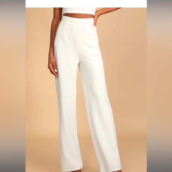 White Two Piece Set - Picture 4 of 5